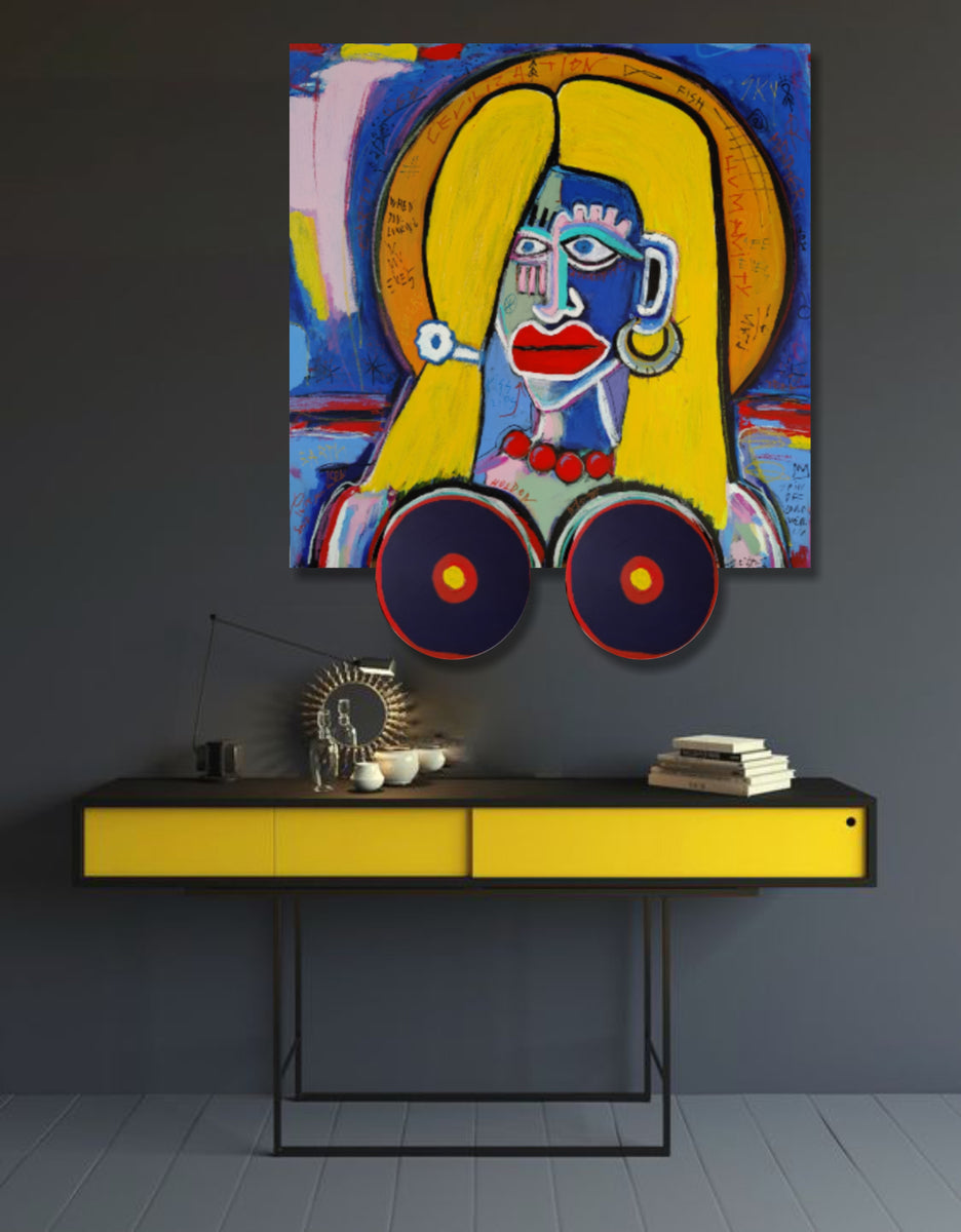 Abstract Woman Paintings On Canvas Original Picasso Style Art Exclusiv