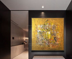 Best gold painting ideas for interior wall art