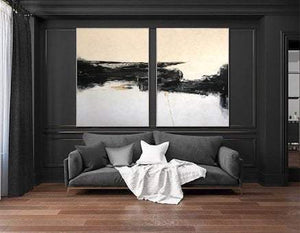 How to decorate a bedroom with painting canvas