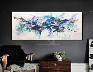 How to decorate a bedroom with large art original paintings