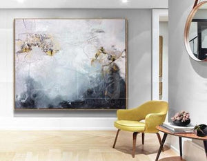 How to decorate a hallway with oversize wall art