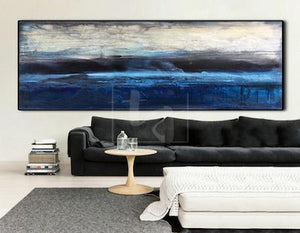 How to decorate a living room with oil canvas painting