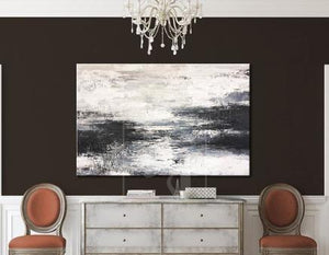 How to decorate a living room with oil canvas painting