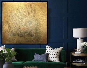 Decorating a living room with an abstract painting