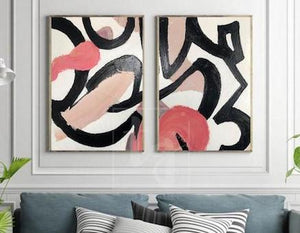 How to decorate a living room with abstract acrylic art