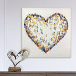 Heart Painting Romantic Wall Art Oil Paintings On Canvas | MAGIC HEART