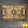 Football Pitch Carved On Wood Wall Art Football Field Art Sports Wooden Art Creative Gift for Sportsman Wall Hanging Decor | WOODEN FOOTBALL PITCH - Trend Gallery Art | Original Abstract Paintings