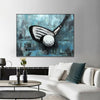 Original Golf Club and Ball Acrylic Painting Abstract Sport Gift Wall Art for Living Room Decor | GOLF CLUB