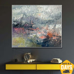 Acrylic Painting Original Abstract Canvas Painting Original Acrylic Modern Paintings Acrylic Creative Painting Unique Wall Art | DEPTH OF NATURE 244 31.5x37.4"