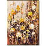 GOLDEN FLOWERS 32"x24"