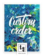 Invoice for a framed in black painting in size 40"x28" for Sohail Qadri