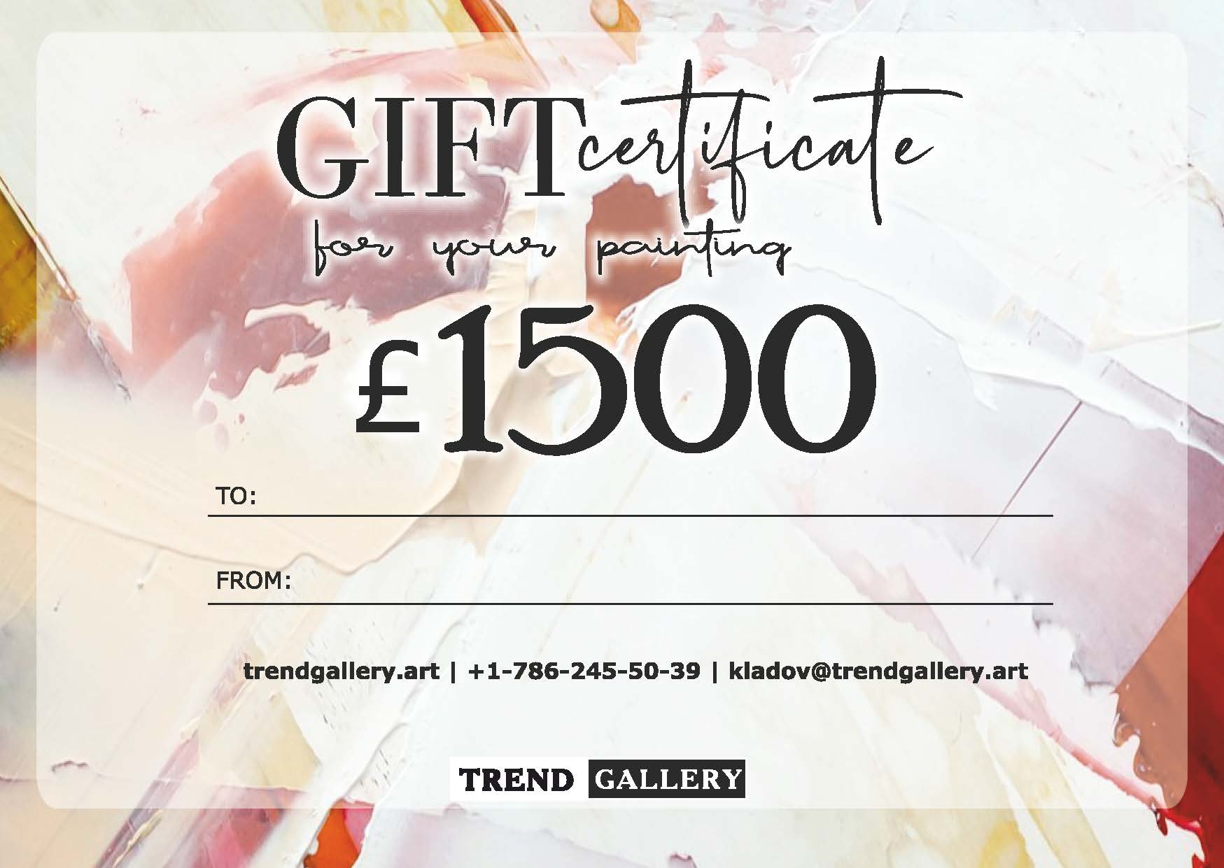 Gift Certificate For Painting Gift Card Best Gift Cards For Women Gift, Trend Gallery Art Great Britain – Trendgallery