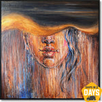 VEILED GAZE 39.3"x39.3"