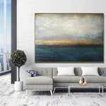 Abstract Painting Blue Painting Gray Painting Ocean Painting Sunset | WATERSCAPE