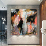 Large Abstract Painting on Canvas Colorful Wall Art Modern Vibrant Artwork Original Oil Painting Contemporary Wall Art for Aesthetic Decor | FLASHES OF LIGHT