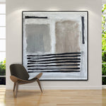 Original Abstract Beige Paintings On Canvas, Modern Minimalist Oil Painting, Contemporary Hand Painted Art is the best for Home decor | WRITTEN WORDS