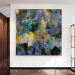 Large Original Abstract Colorful Acrylic Painting On Canvas Modern Fine Art Oil Painting Unique Artwork | SUNRAYS IN THE SEA