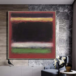 Mark Rothko Style Canvas Art Abstract Expressionist Paintings On Canvas Modern Fine Art Textured Handmade Wall Art Mark Rothko Style Painting | DARK REFLECTION