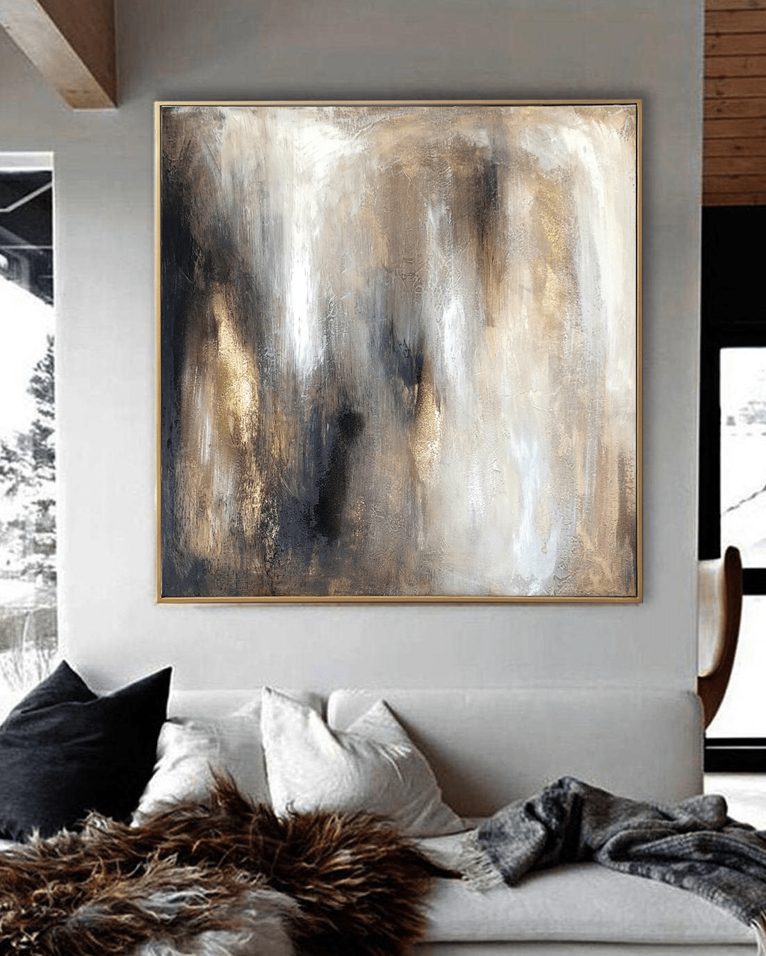 Paintings for grey walls deals