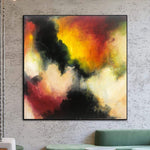 Large Original Abstract Oil Painting Colorful Acrylic Canvas Art Modern Painting For Living Room Contemporary Painting Office Art Decor | SUNSET