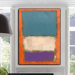 Mark Rothko Style Painting Abstract Colorful Wall Art Modern Paintings On Canvas Acrylic Rothko Style Fine Art | CONTRADICTORY LINES