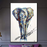 Animal Painting Animal Canvas Painting Elephant Wall Art Elephant Artwork | FOREGOER