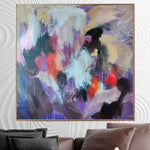Extra Large Abstract Painting on Canvas Colorful Modern Art Original Vibrant Painting Contemporary Textured Art | HARSHNESS