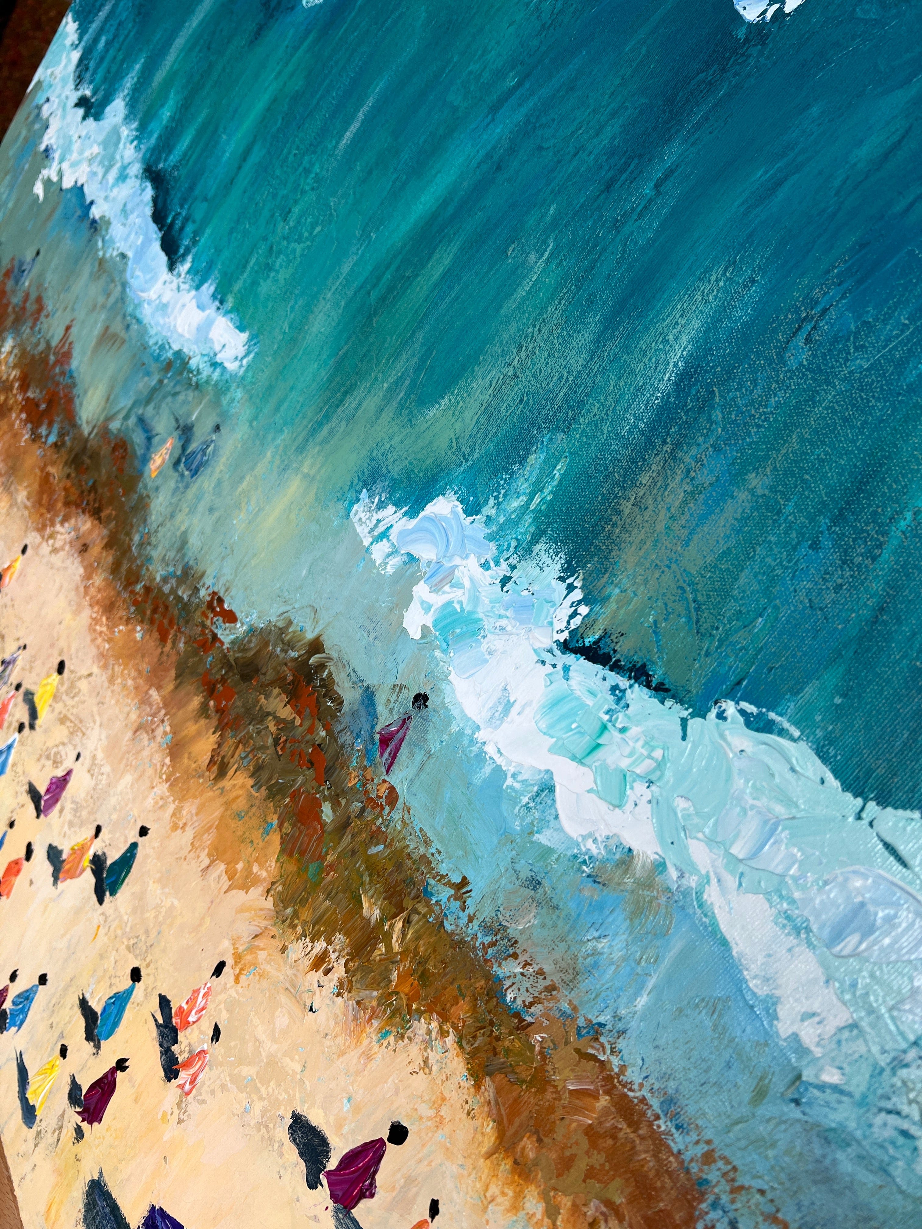Abstract Coastal Oil Paintings On Canvas Original Sunny Beach Paintin abstract-coastal-oil-paintings-on-canvas-original-sunny-beach-paintin