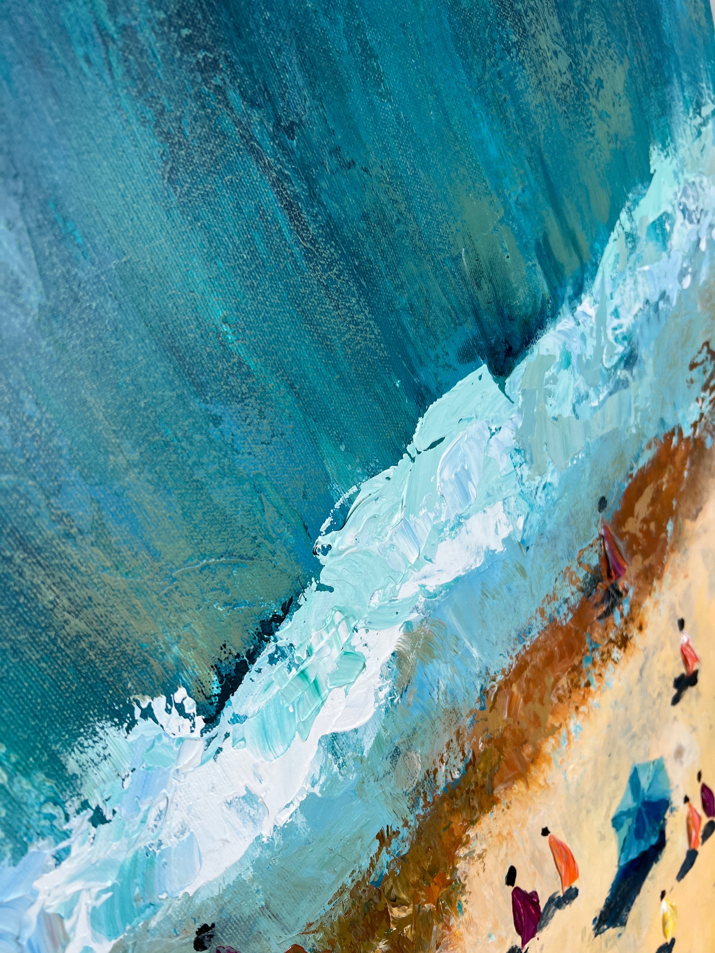 Abstract Coastal Oil Paintings On Canvas Original Sunny Beach Paintin abstract-coastal-oil-paintings-on-canvas-original-sunny-beach-paintin