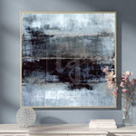 Abstract   Original Painting On Canvas Black Gray Painting Artwork Canvas | WATER MIRAGE