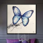 Butterfly Abstract Painting Abstract Large Canvas Artwork Abstract Painting | BUTTERFLY