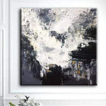 Abstract Painting Black And White Abstract Painting Black Painting White Painting Gray Painting | SEA FOAM